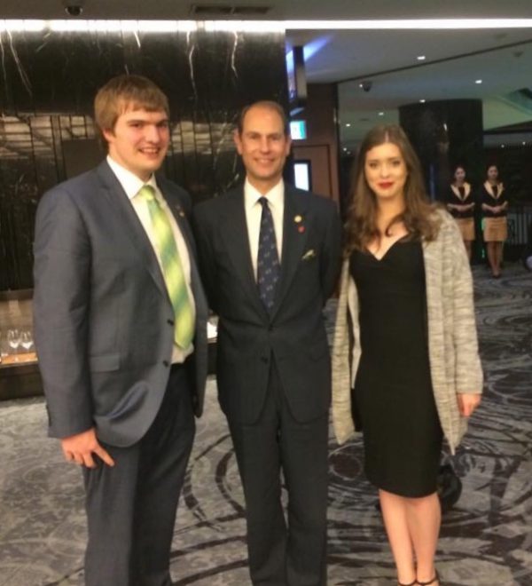Peadar & Nicole with HRH The Earl of Wessex, Prince Edward