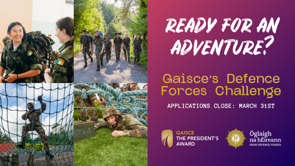Gaisce's Defence Forces Challenge - Applications Open!