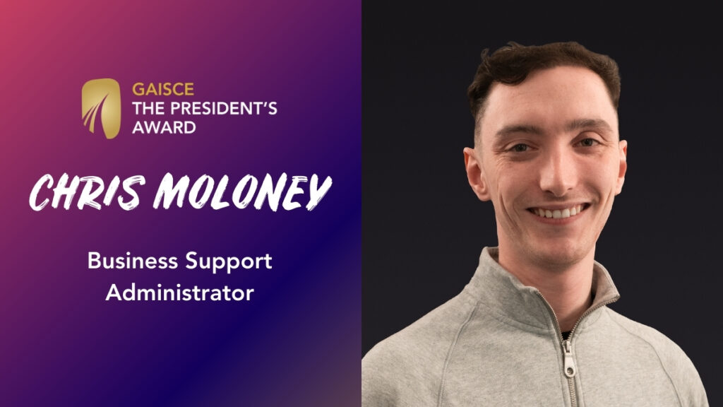 Chris Moloney Appointed Gaisce's Business Support Administrator
