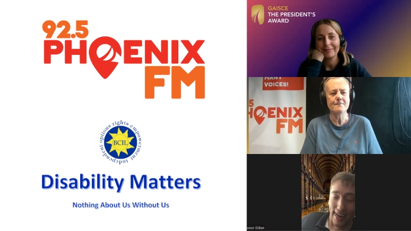 Joy Winston and Conor Dillon on 92.5 Phoenix FM's Disability Matters